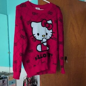 Hello Kitty Red Crew Neck Sweater